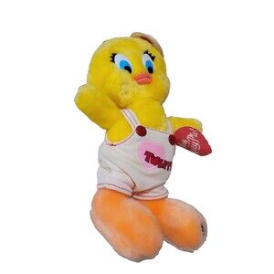 1971 Tweety Bird Vintage Valentines Day Plush Mighty Star Warner Bros With Tags
